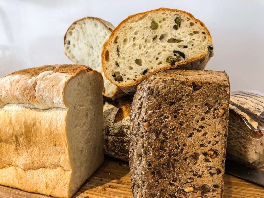 loaves of bread with gluten 