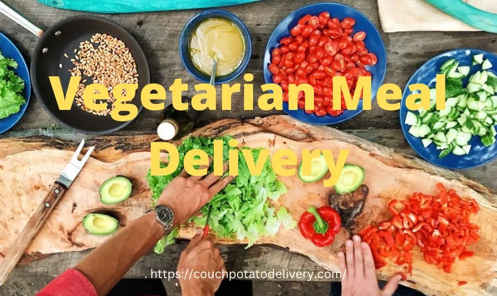 vegetarian meal being prepared