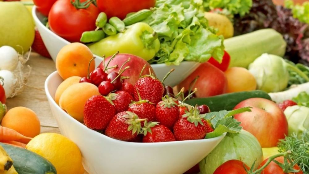 fresh fruit and vegetables