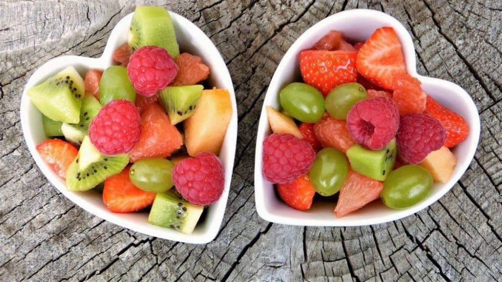 fruit salad in a bowl