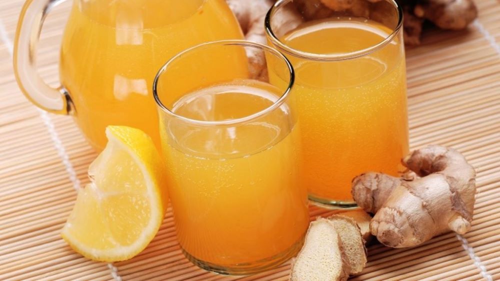 lemon and ginger juice