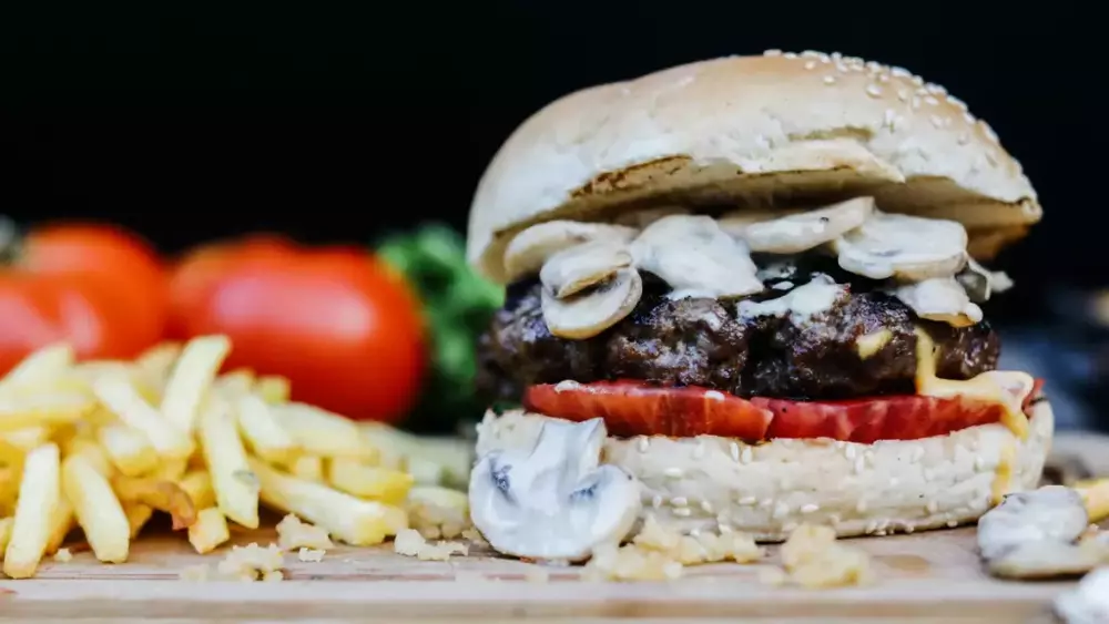 Mushroom Burger with Barley